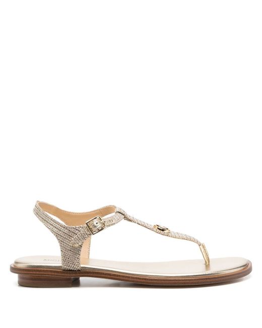 Michael Michael Kors Mallory Glittered Thong Sandals