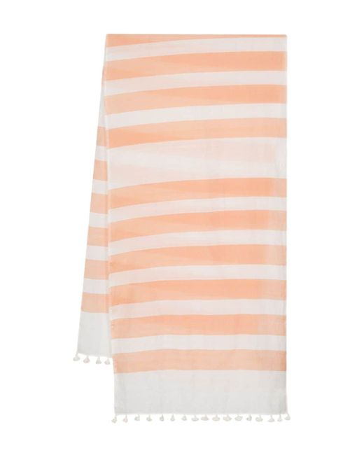 Paul Smith Pom Cotton And Silk Blend Scarf