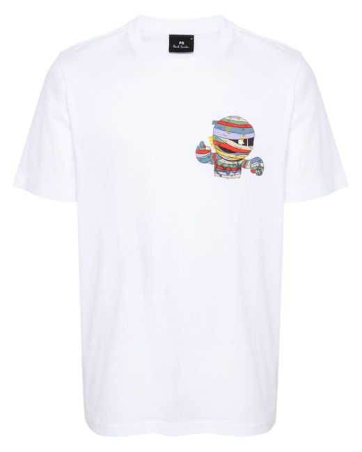 PS Paul Smith Mummy Happy Printed Cotton T-shirt