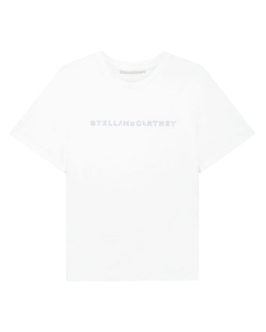 Stella McCartney Crystal-embellished Logo T-shirt