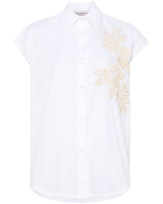 Ermanno Embroidered Cotton Shirt
