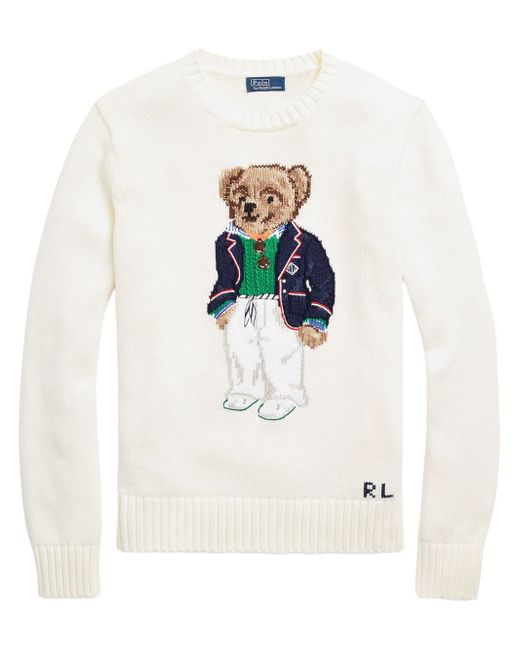 Polo Ralph Lauren Cotton Sweater With Teddy Bear