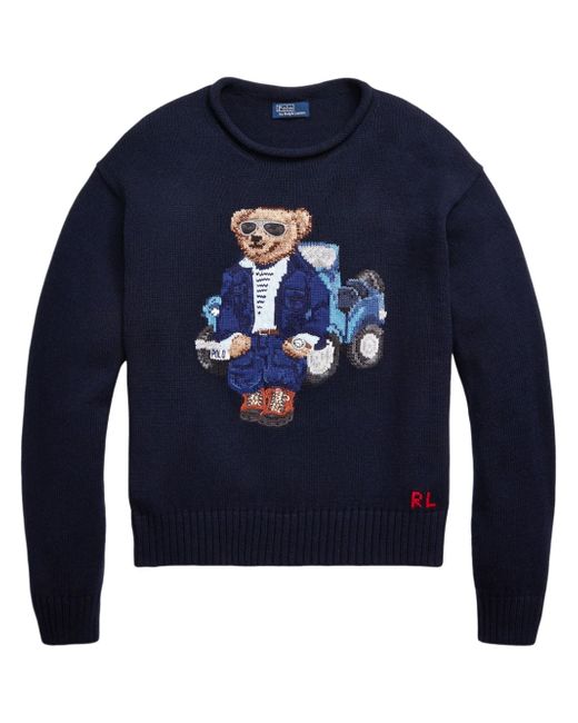Polo Ralph Lauren Cotton Sweater With Warp Print
