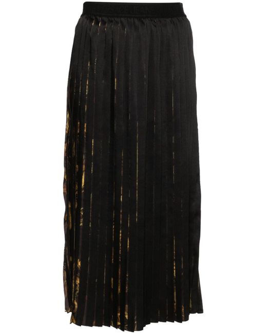 Versace Jeans Couture Long Pleated Skirt