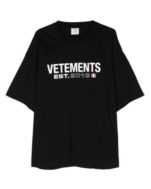 Vetements Logo Cotton T-shirt