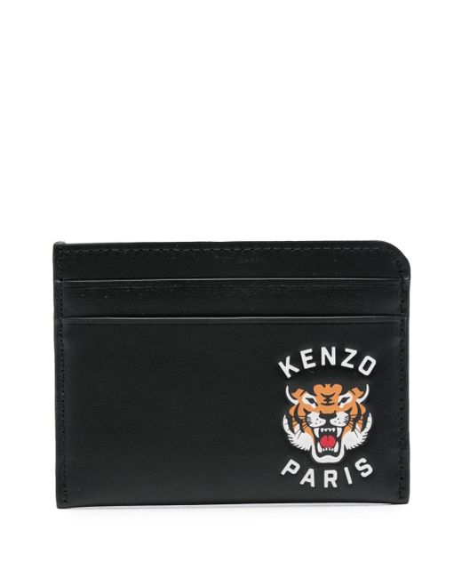Kenzo Varsity Tiger Leather Card Case