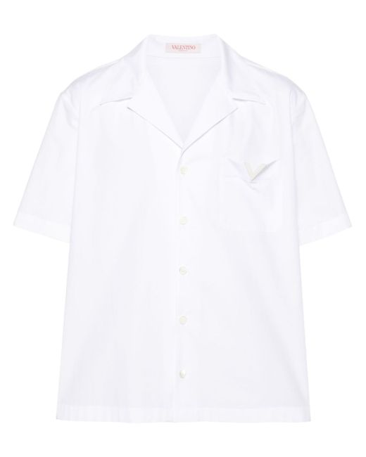 Valentino V Detail Cotton Shirt