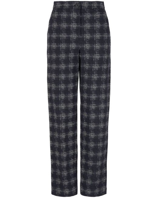 Emporio Armani High-waisted Cotton Trousers