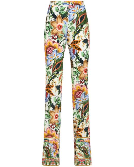 Etro Printed Viscose Trousers
