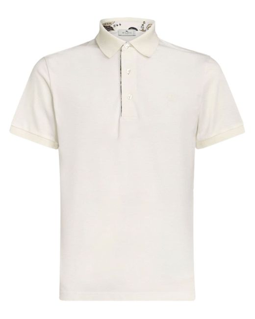 Etro Printed Cotton Polo Shirt
