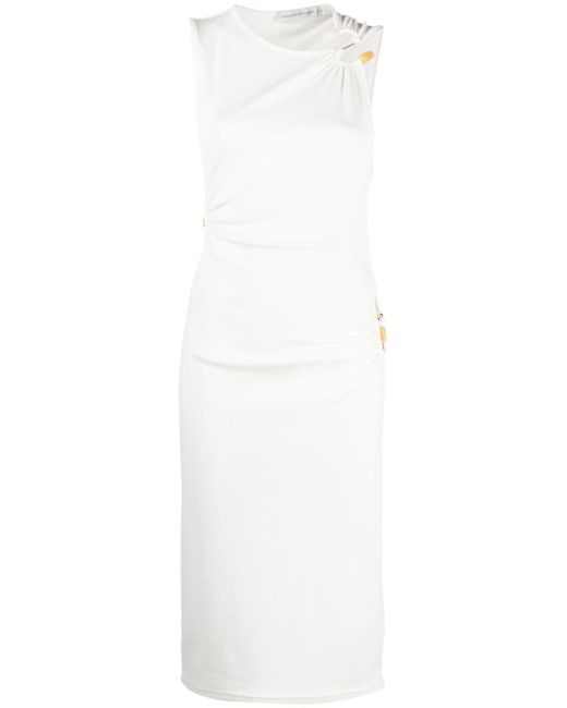 Christopher Esber Cut-out Ribbed Midi Dress