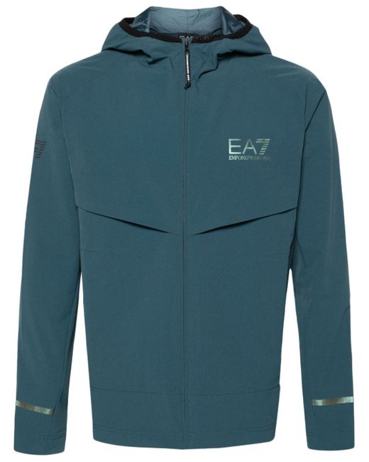 Ea7 Logo Nylon Blouson Jacket