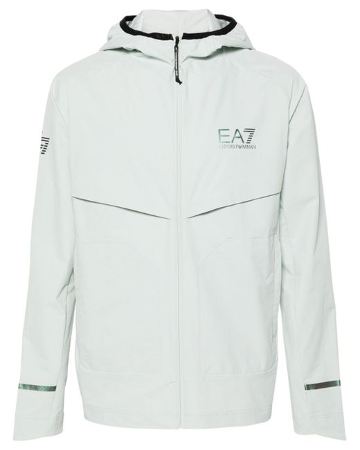 Ea7 Logo Nylon Blouson Jacket
