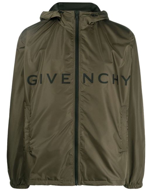 Givenchy Logo Hooded Windbreaker