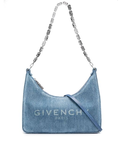 Givenchy Moon Cut Out Small Denim Shoulder Bag