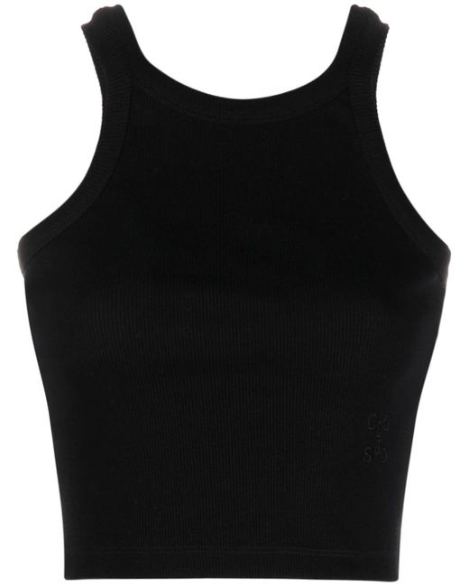 Closed Organic Cotton Cropped Tank Top