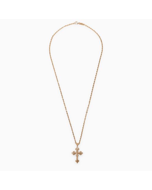 Emanuele Bicocchi Avelli small cross necklace 925 gold-plated