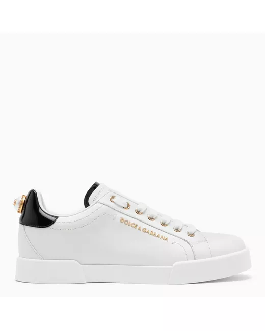 Dolce & Gabbana and gold low sneakers