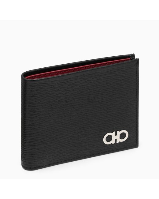 Ferragamo /red Gancini bi-fold wallet