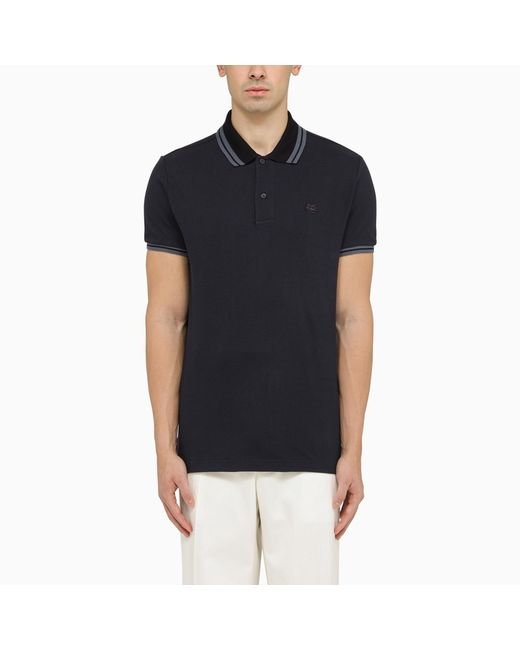 Etro short-sleeved polo shirt with logo embroidery