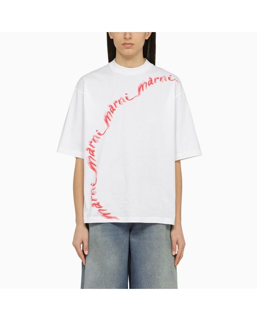 Marni T-shirt with logo organic