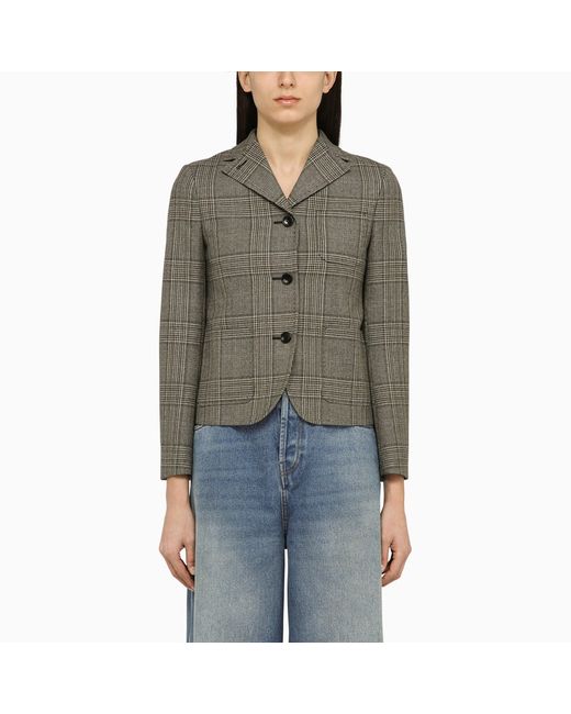 Gucci Prince of Wales single-breasted jacket