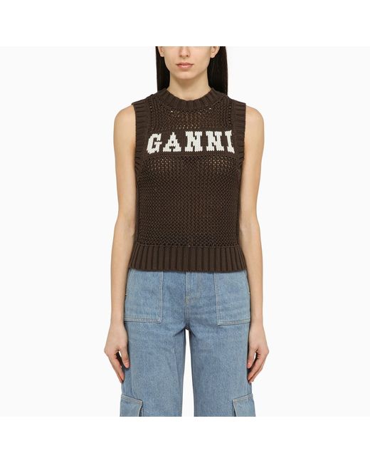 Ganni knitted waistcoat