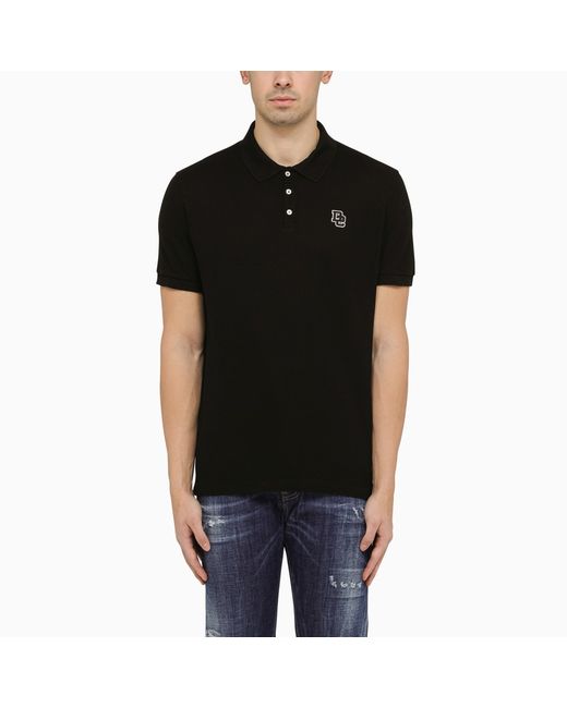Dsquared2 short-sleeved polo shirt with logo embroidery