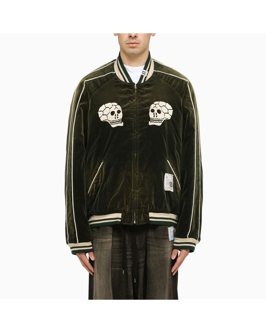 Maison Mihara Yasuhiro bomber jacket with embroideries