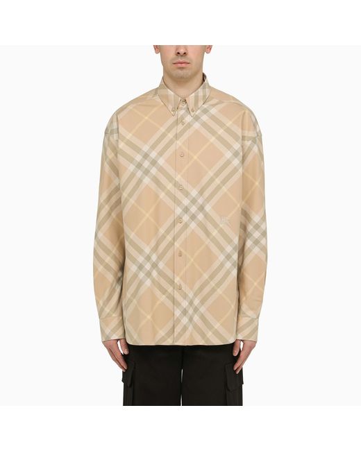 Burberry Check pattern button-down shirt