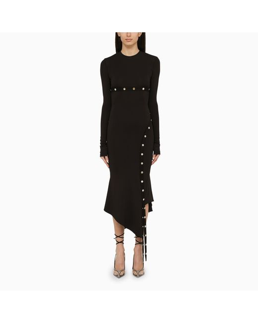 Attico midi dress with snap buttons
