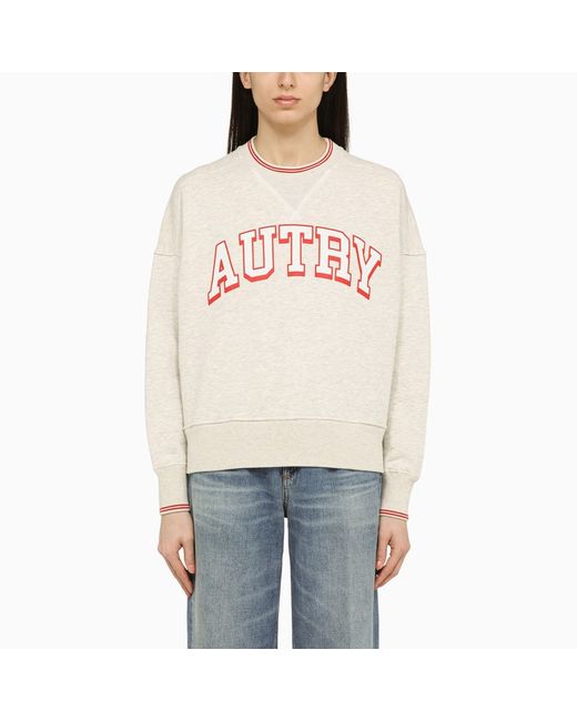 Autry Melange crewneck sweatshirt with logo