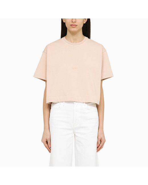 Autry Peony Rose cropped T-shirt