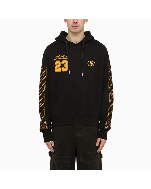 Off-White /yellow Skate hoodie with logo 23