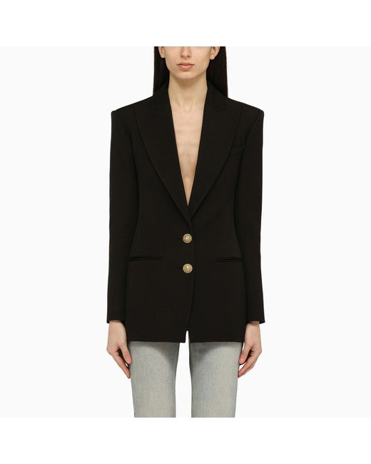 Balmain single-breasted jacket with jewelled buttons
