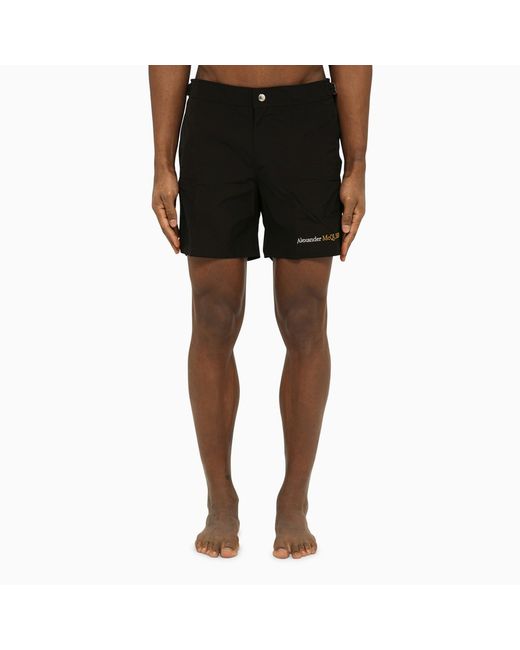 Alexander McQueen swim shorts with logo