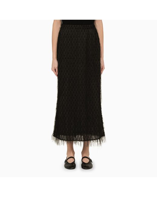 By Malene Birger long skirt with frayed effect