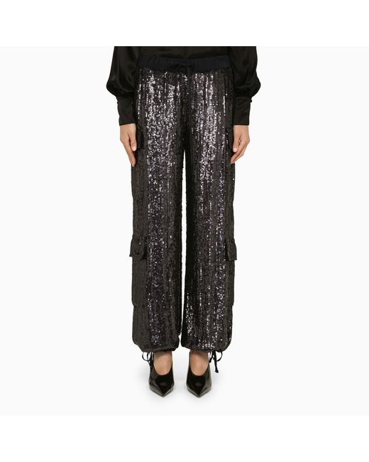 P.A.R.O.S.H. sequin cargo trousers