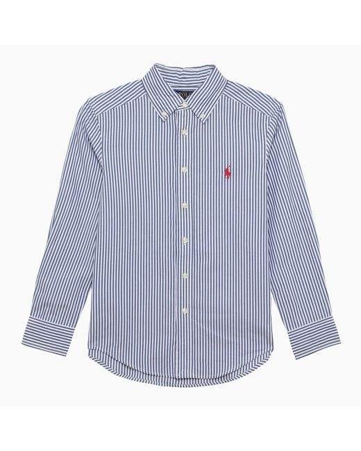 Polo Ralph Lauren White/navy striped button-down shirt