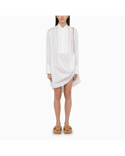 Loewe White cotton shirt dress