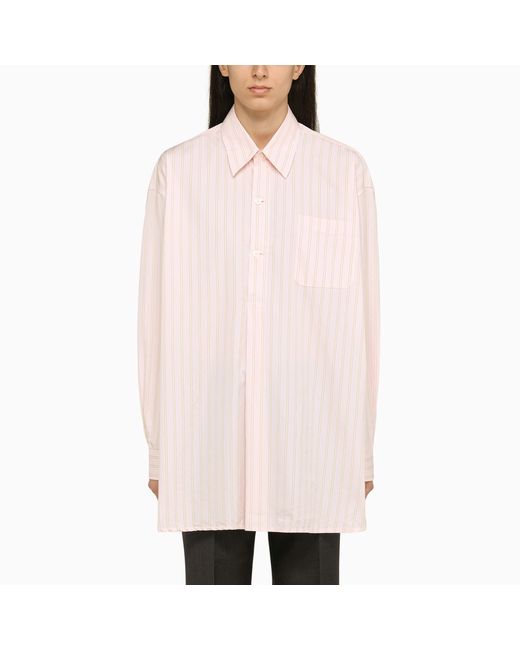 Our Legacy Pink striped oversize shirt