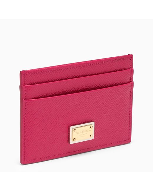 Dolce & Gabbana Cyclamen-coloured credit card holder