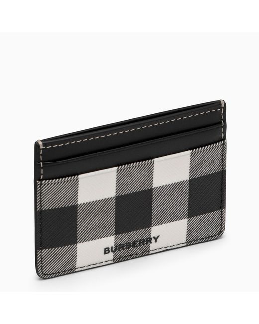 Burberry Black check card holder