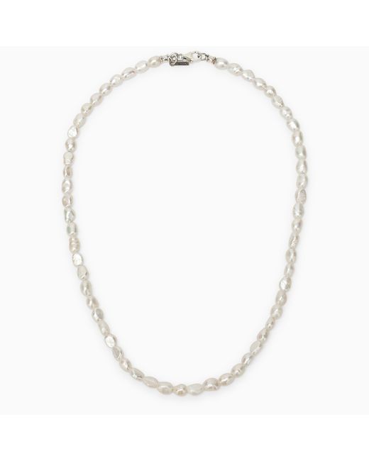 Emanuele Bicocchi 925 silver baroque pearl necklace