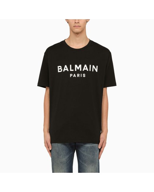 Balmain crew-neck T-shirt with logo