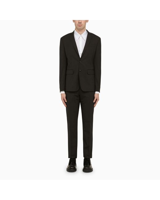 Dsquared2 Dark single-breasted suit