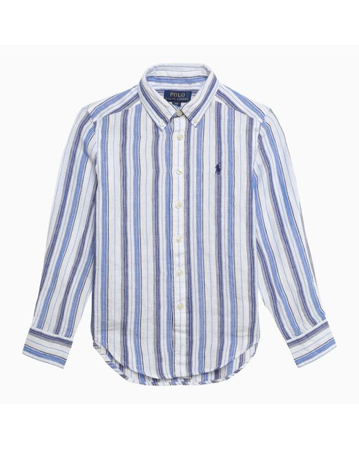 Polo Ralph Lauren White/blue striped button-down shirt
