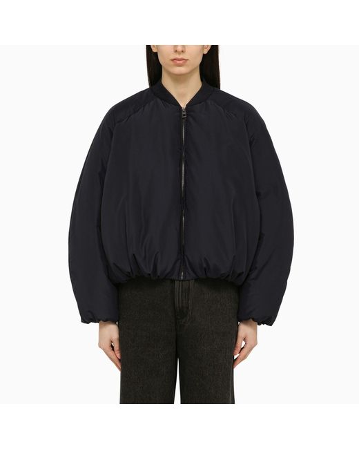 Loewe Padded dark navy nylon bomber jacket