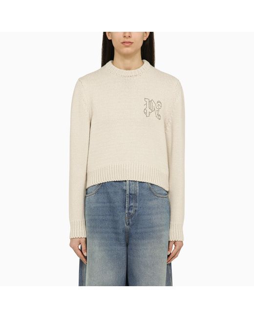 Palm Angels wool-blend sweater with logo
