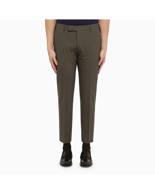 PT Torino Regular mud-coloured Dieci trousers